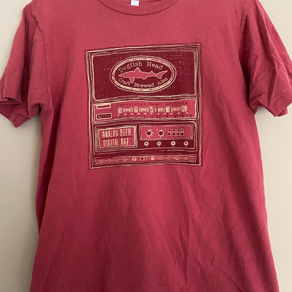 Dogfish Head Red Graphic T-Shirt - Picture 1 of 4